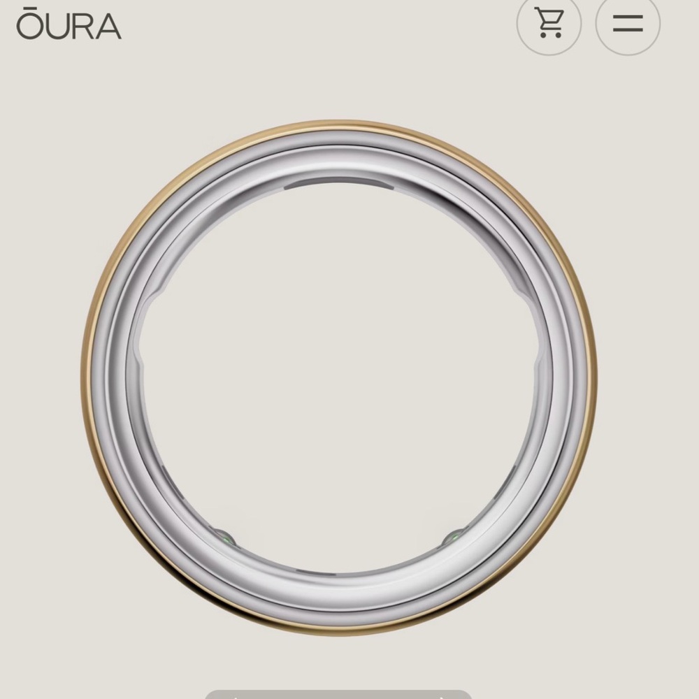Siz7 Oura Gold Health Ring. Size 7 New With Tag Comes In Original Box. - Picture 6 of 10